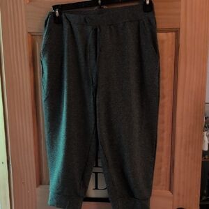 Womens Gray Capris